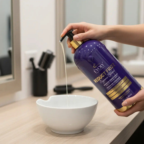 Evoly Reduct Frizz Organic Blond 1L - results