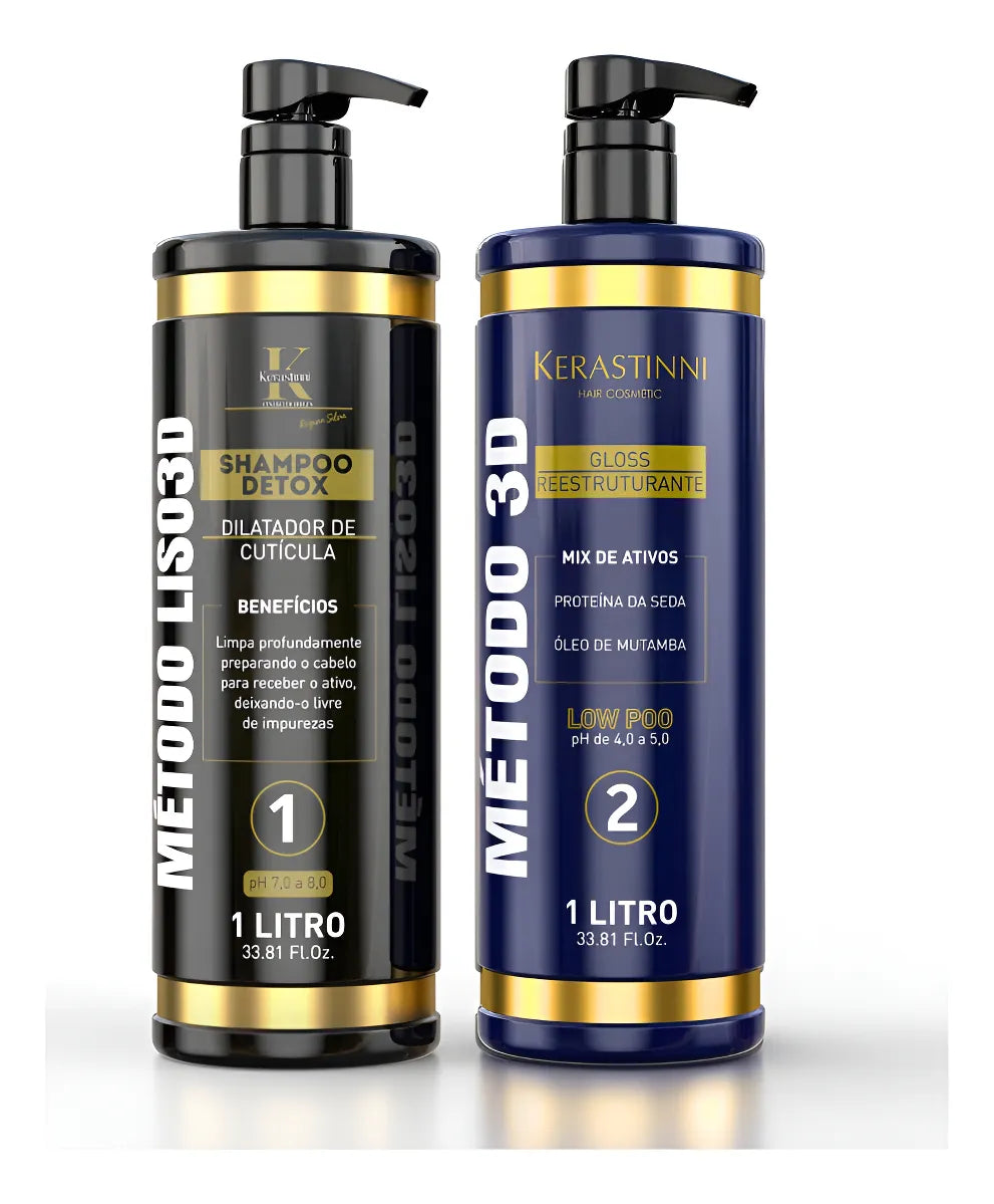 Metodo Liso 3D Kit 2 Itens - Kerastinni