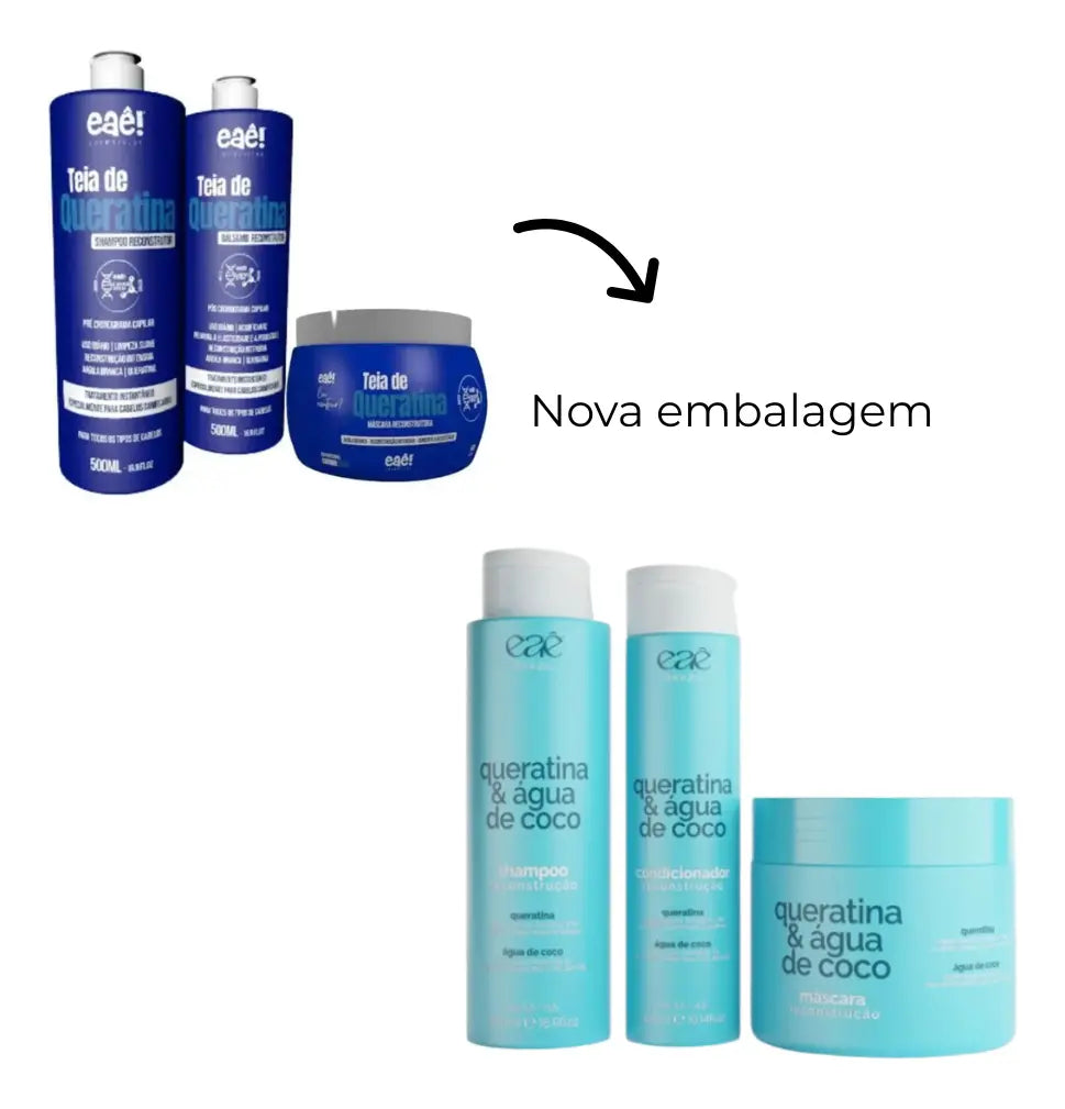 Eaê Cosmetics Kit Teia de Queratina