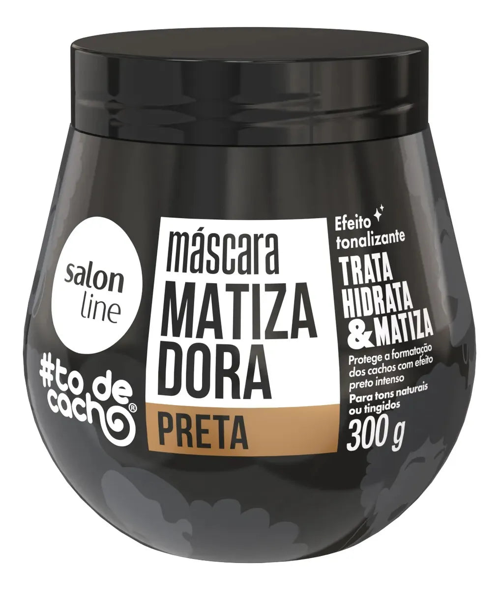 Masque Coco Salon Line Professional Coloration Cheveux Teintés Noirs Matisés 290ml