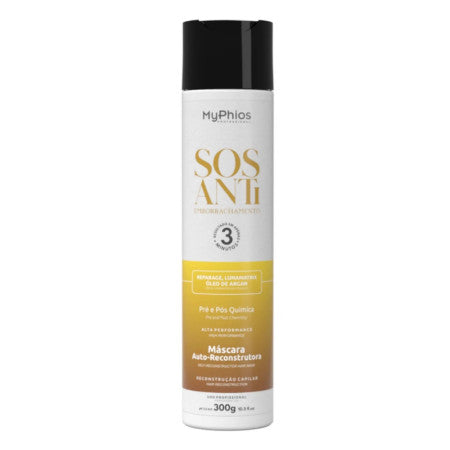 My Phios Hair Mask SOS Anti-rubber 3 Minutes Reconstruction Hair Treatment Mask 300ml - My Phios