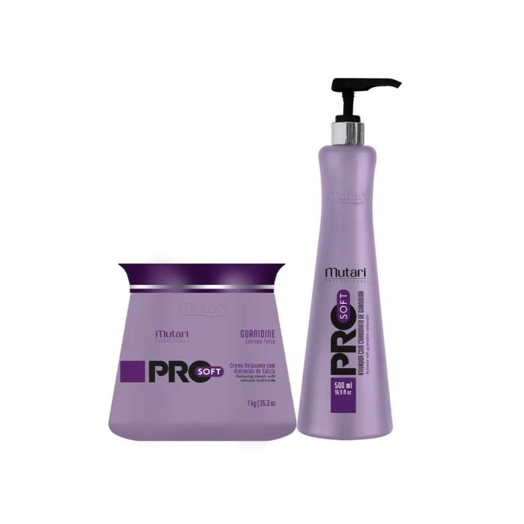 The Keratin Store International Hair Straighteners Mutari Pro Soft Relaxing Straightening Treatment Kit