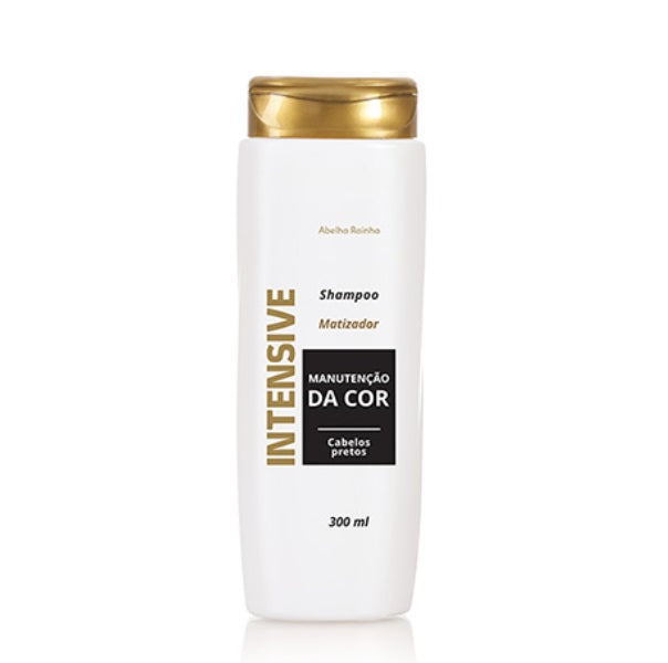 Abelha Rainha Shampoo Intensive Black Hair Tinting Color Maintenance Shampoo 300ml - Abelha Rainha