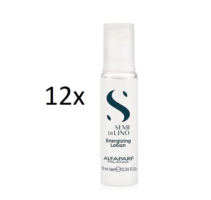 Alfaparf Milano Brazilian Keratin Treatment Lot of 12 Semi Di Lino Scalp Renew Energizing Lotion Amps 10ml - Alfaparf Milano