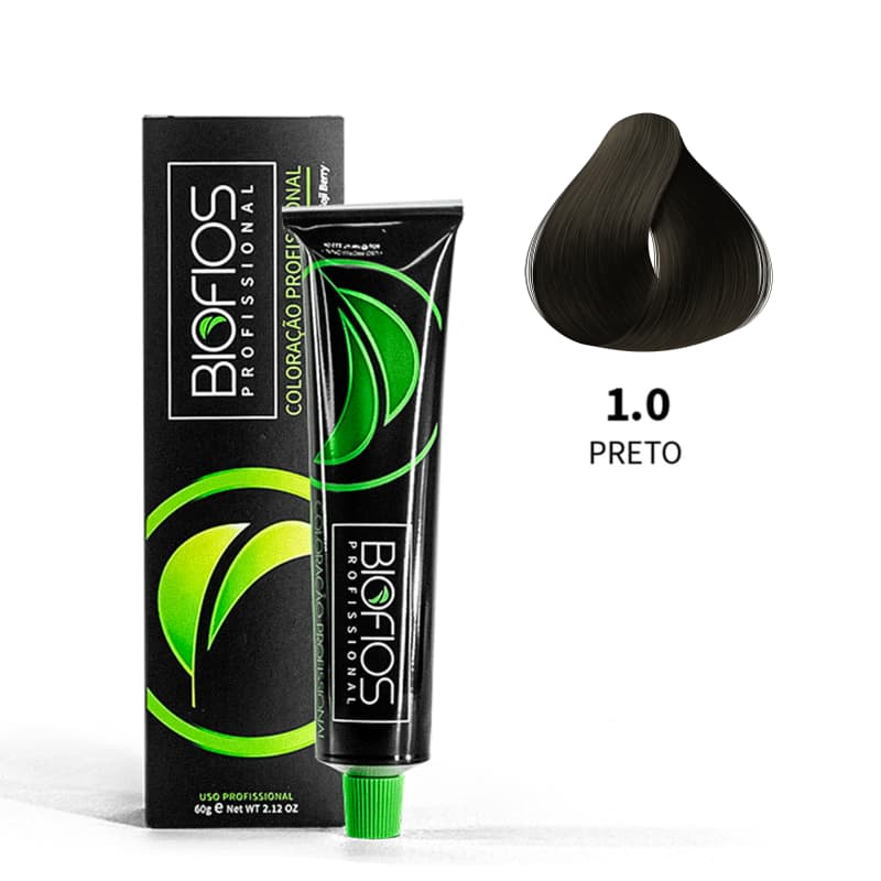 Biofios Profissional Hair Color Biofios Profissional 1.0 Black- Coloration 60g