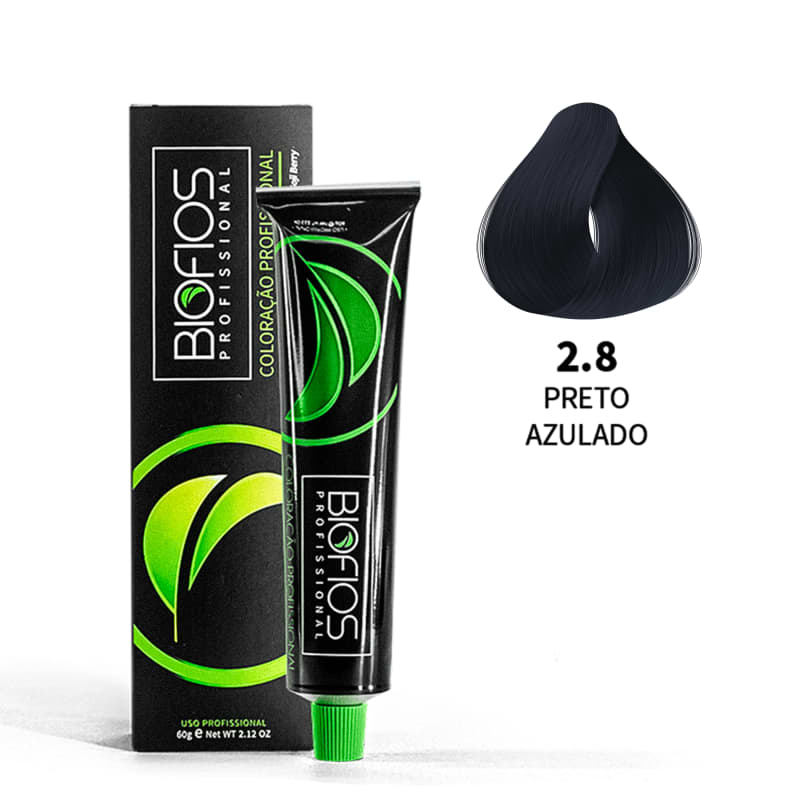 Biofios Profissional Hair Color Biofios Profissional 2.8 Blue Black- Permanent Coloring 60g