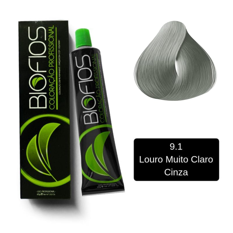 Biofios Profissional Hair Color Biofios Profissional 9.1 Very Light Blonde Gray- Permaluation 60g