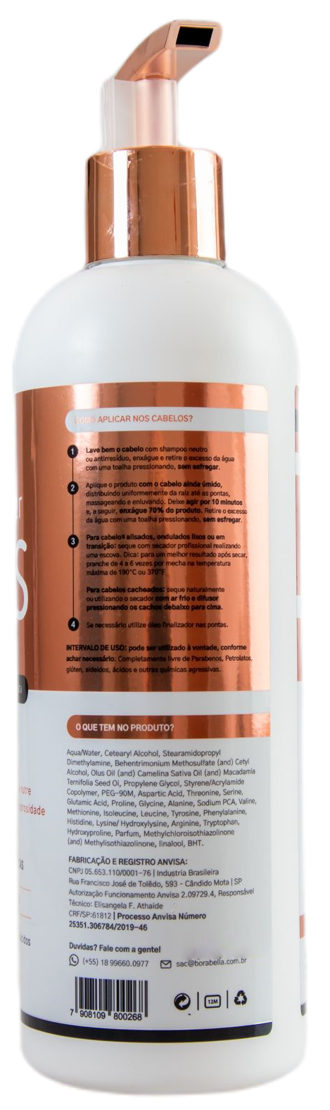 Borabella Brazilian Keratin Treatment Hair Mirroring Immediate Reconstruction Cauter Gloss Shielding 500ml - Borabella