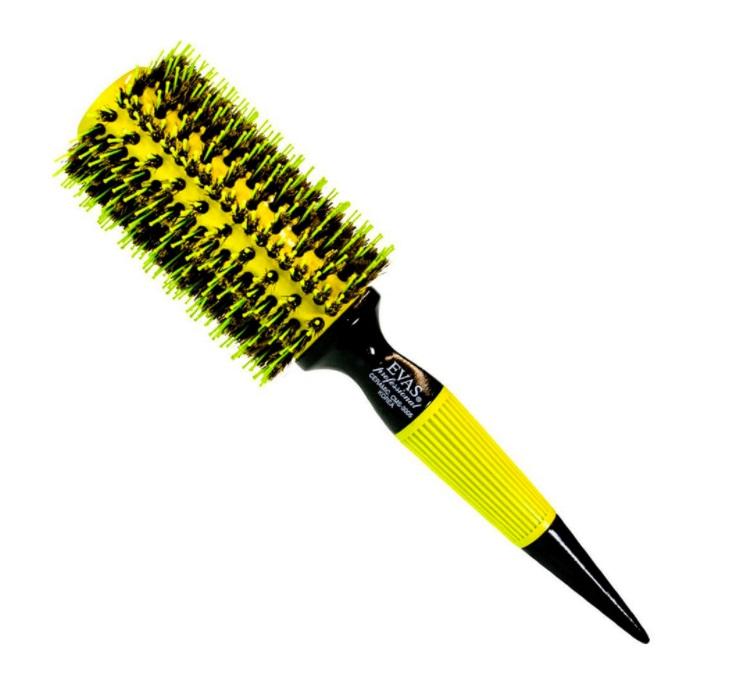 Evas Brushes Professional Ceramic Hair Brush Natural Boar / Nylon Bristles CMS 3006 - Evas