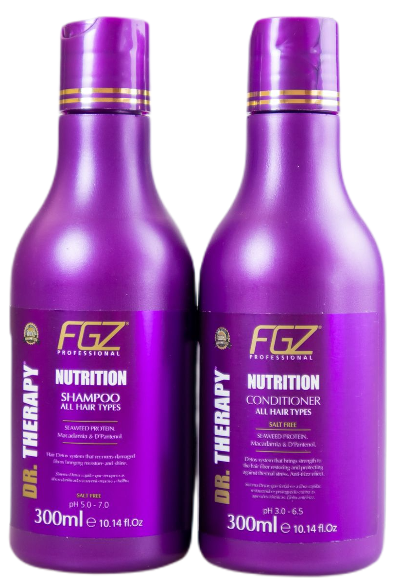 Fogazza Cosmetics Brazilian Keratin Treatment Dr. Therapy  Shampoo and Conditoner Kit - Fogazza Cosmetics