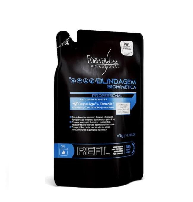 Forever Liss Hair Care Blindagem Hair Shielding ReparAge Tamariliz Refill Bio Mask 400g - Forever Liss