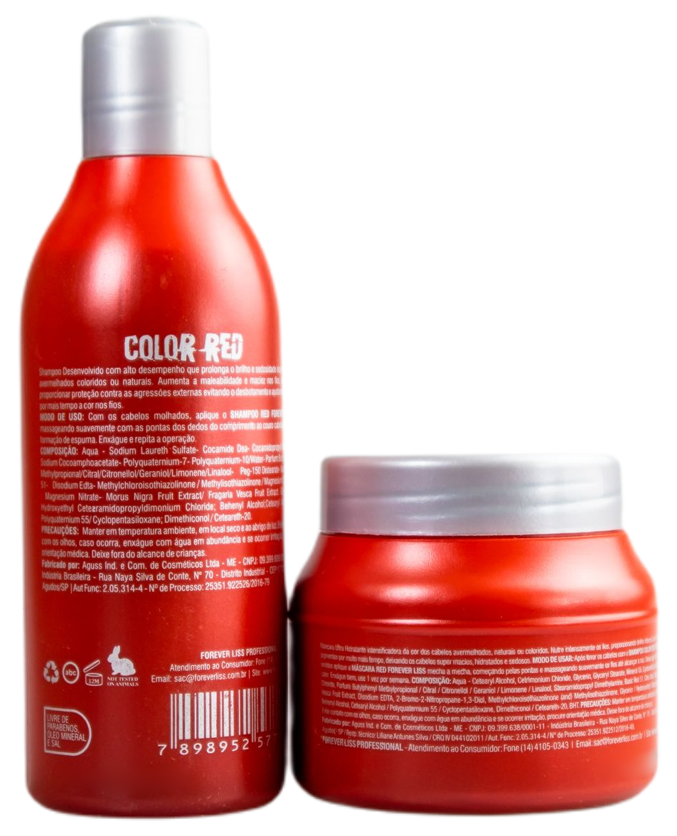 Forever Liss Home Care Color Red (Red Hair) Maintenance Kit 2x1 - Forever Liss