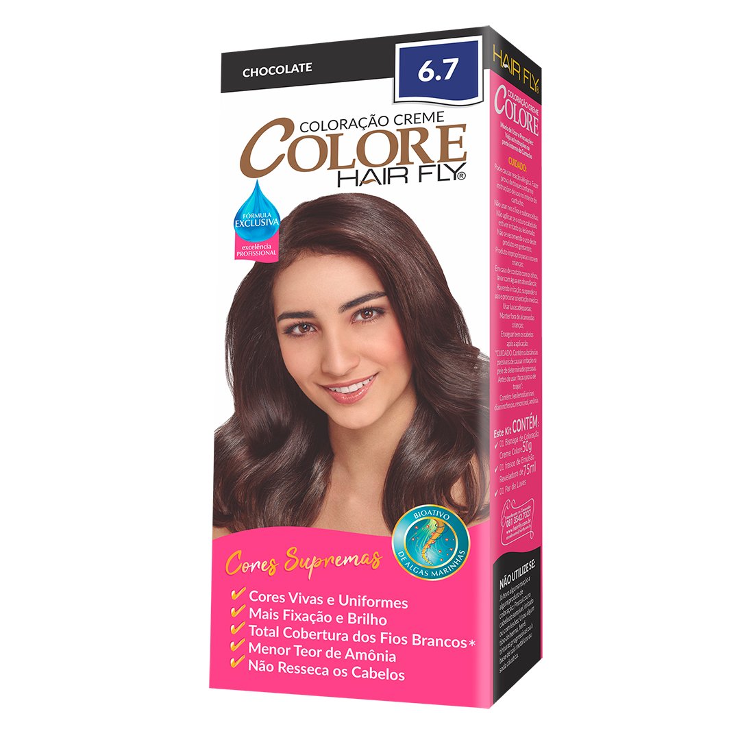 Hair Fly Hair Coloring Hair Fly Coloring Cream Colors 6.7 - Chocolate 125g