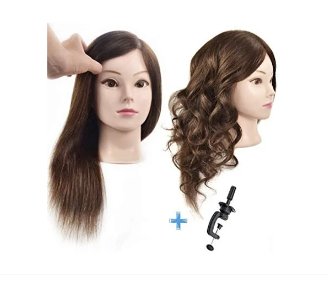 HairArt Acessories Professional Hairstyling Mia Mannequin Head Model Natural Medium Hair - HairArt