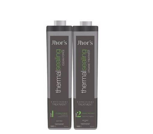 Jhors Brazilian Keratin Treatment Thermal Sealing Organic Treatment Brazilian Blowout Progressive Kit 2x1L - Jhors