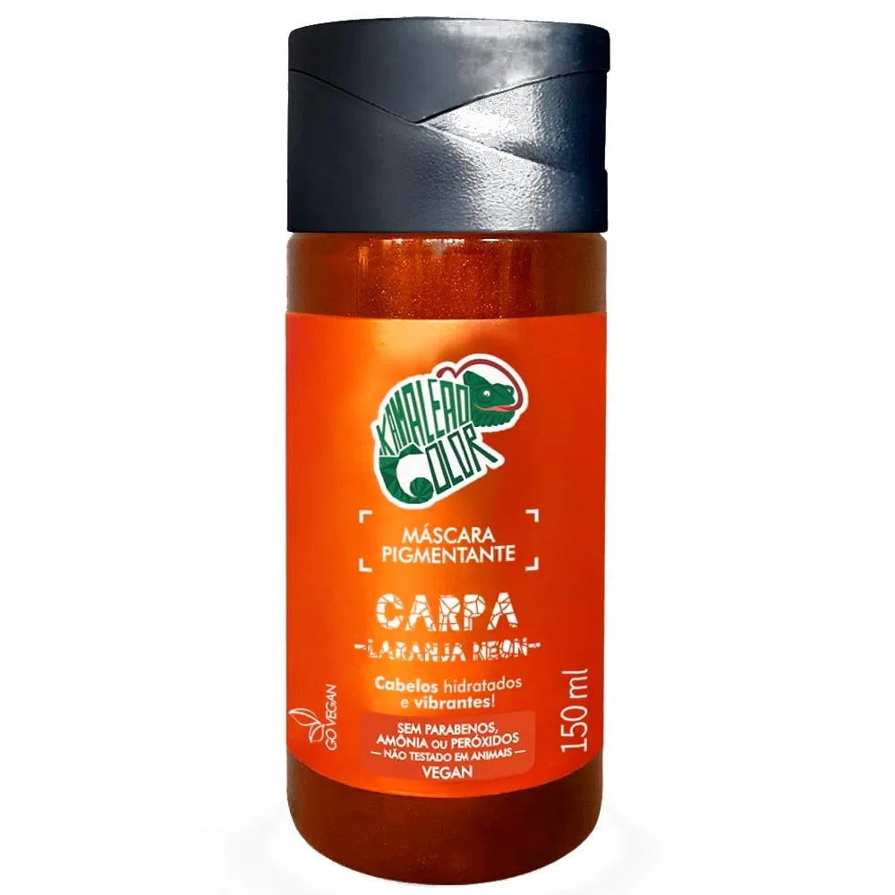 Kamaleão Color Home Care Brazilian Carpa Neon Orange Tinting Pigment Vegan Mask 150ml - Kamaleão Color