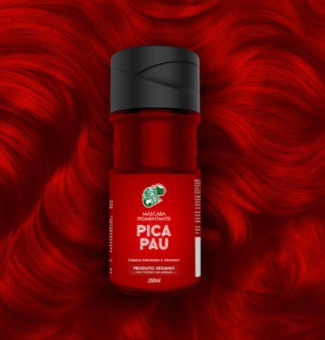 Kamaleão Color Home Care Woodpecker Pica Pau Red Tinting Pigment Vegan Mask 150ml - Kamaleão Color