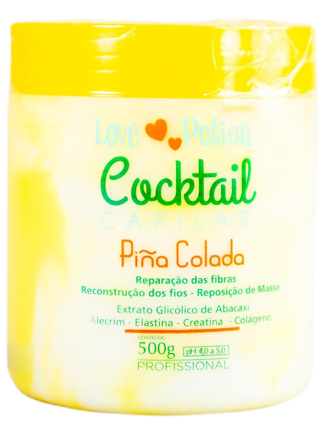 Love Potion Hair Mask Pina Colada Cocktail Replacement Reconstruction Hair Mask 500g - Love Potion