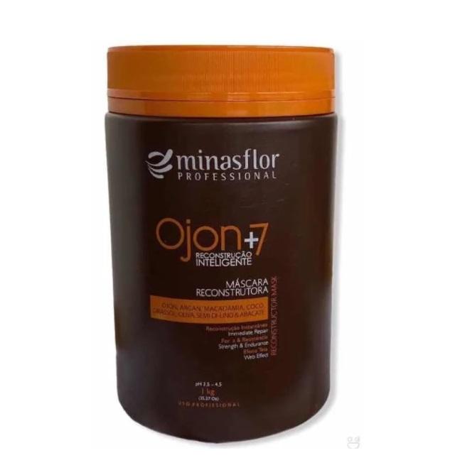 Minas Flor Hair Mask Ojon +7 Immediate Reconstruction Repair Web Effect Hair Mask 1Kg - Minas Flor