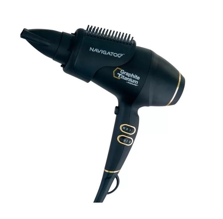 MiraCurl Hair Dryer BaByliss PRO Graphite Titanium GXT Ionic Hair Dryer 220V 2000W - MiraCurl