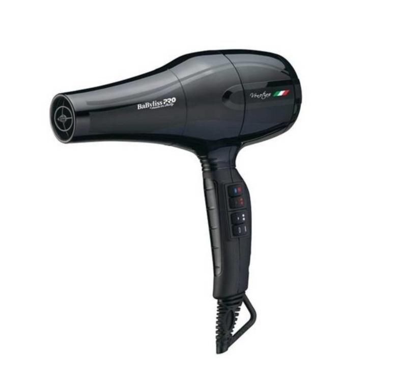 MiraCurl Hair Dryer Professional Babyliss Venetian Black Hair Dryer 110V 127V 2000W - MiraCurl