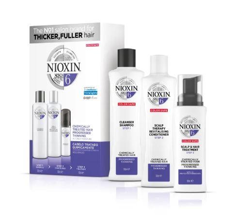 Nioxin Brazilian Keratin Treatment System 6 Thicker Fuller Strenghtening Softness Treatment Kit 3 Prod. - Nioxin