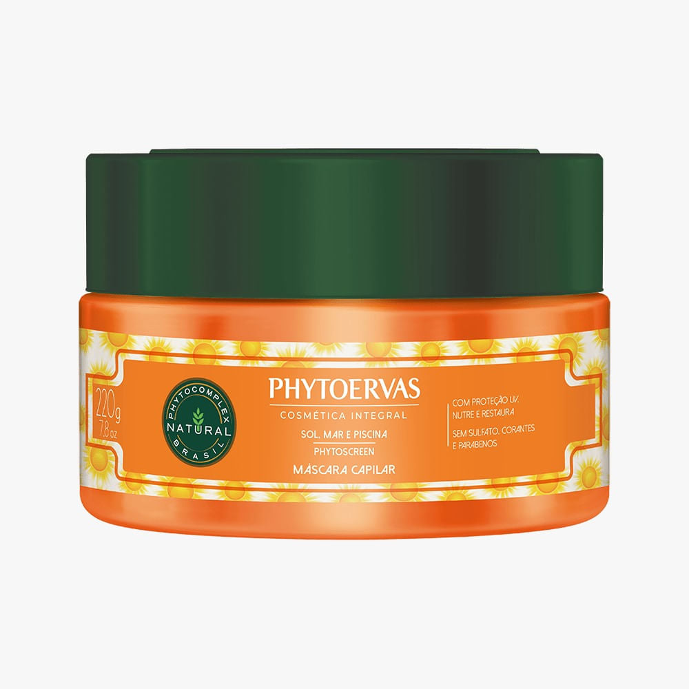 Phytoervas Hair Color Phytoervas Mask for Sun, Sea and Swimming Pool Macela and Aquiléia 220g