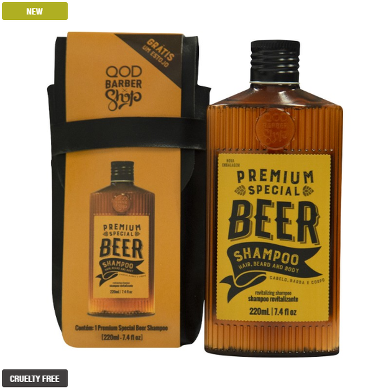 QOD Shaving & Grooming Kit Special Premium Beer Shampoo 220ML + Free Case - QOD Barber Shop - QOD