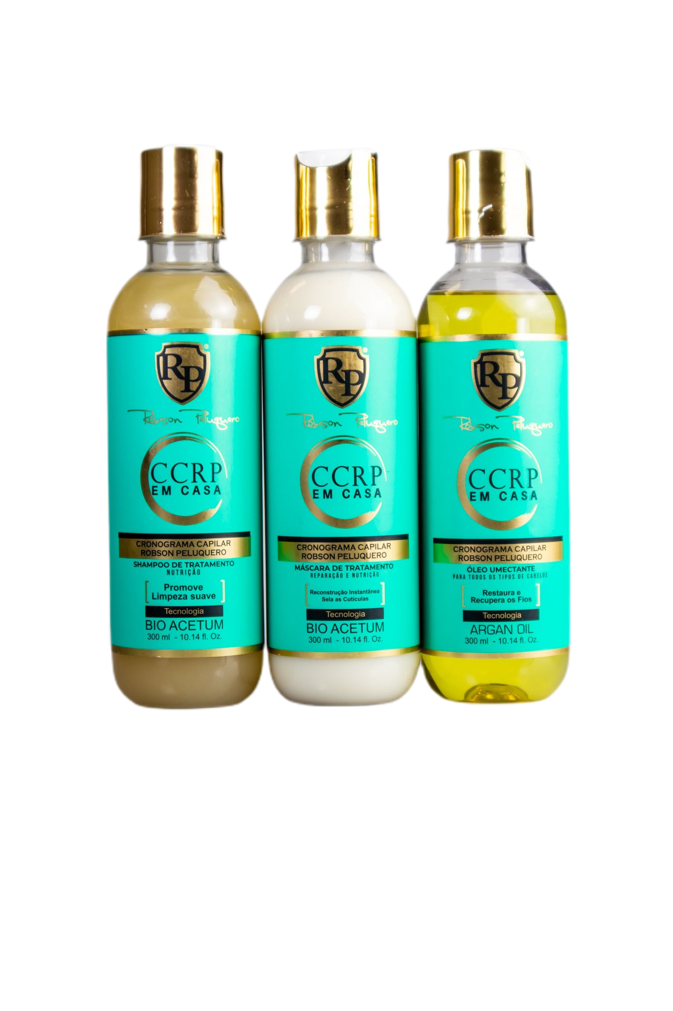 Robson Peluquero Brazilian Keratin Treatment CCRP Home Care Daily Restore Rebuild Treatment Kit 3x300ml - Robson Peluquero