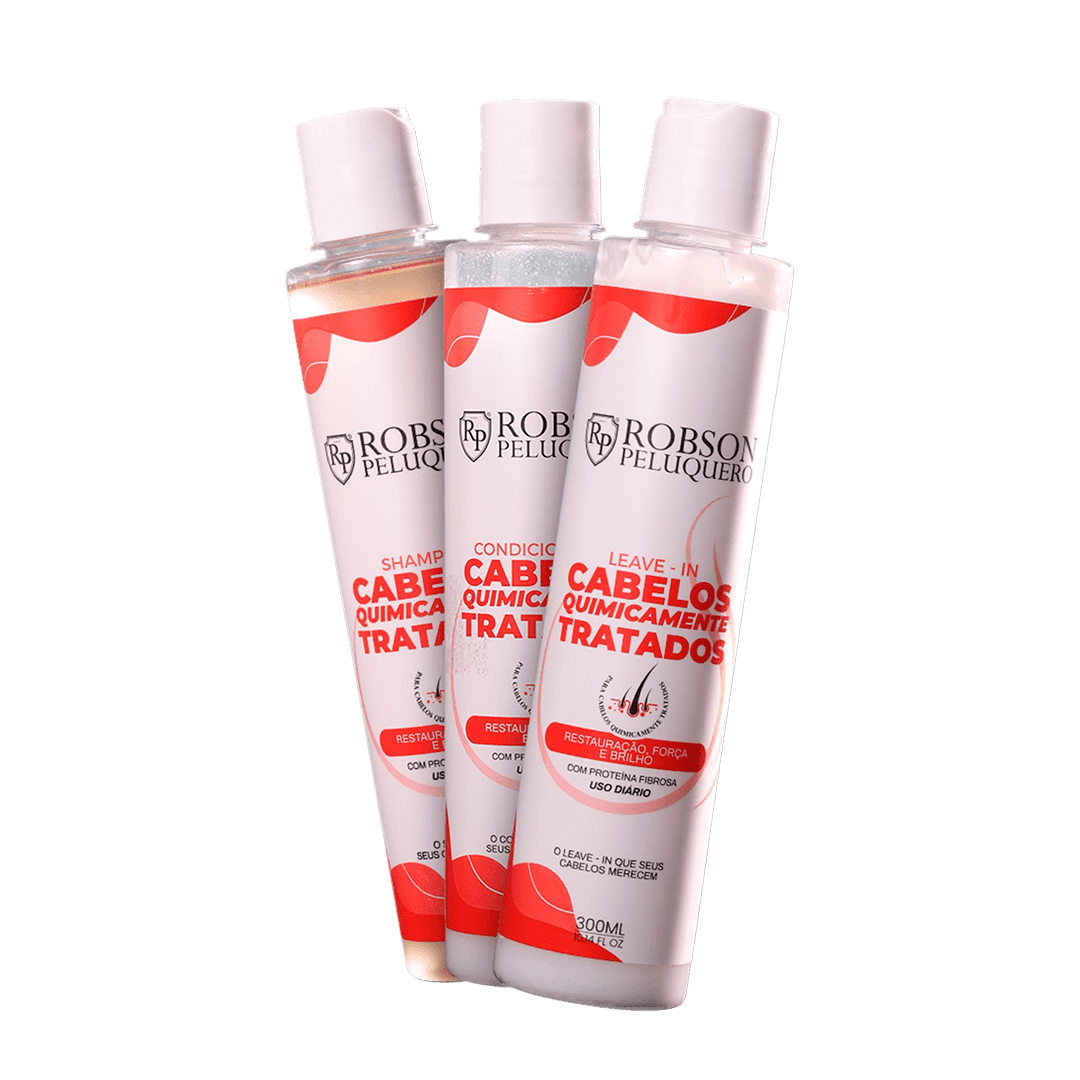 Robson Peluquero Home Care Robson Peluquero Home Care Chemically Treated Hair Kit 3x300ml / 3x 10.1 Oz