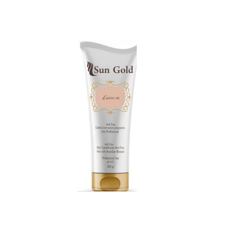 Sun Gold Home Care Brazilian Anti Frizz Leave-In Conditioning Treatment Hair Finisher 300g - Sun Gold