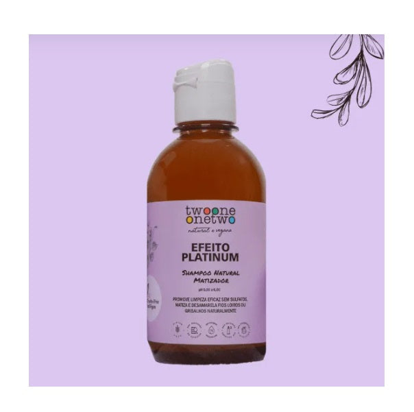 Twoone Onetwo Shampoo Platinum Effect Blond Color Maintenance Vegan Shampoo 250ml - Twoone Onetwo