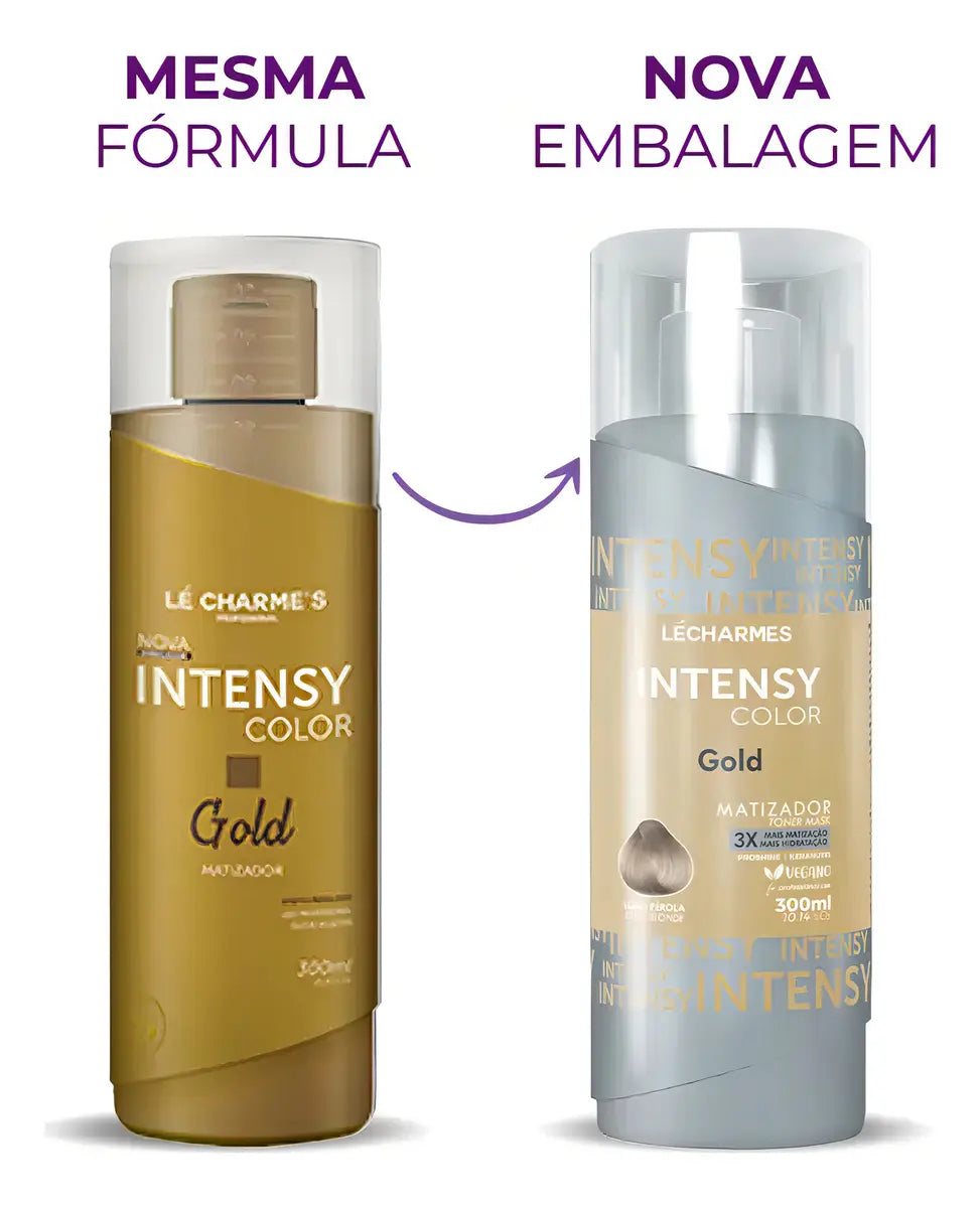 Intensy Color Gold Toning Juju Pearly Effect Hair Treatment 300ml - Le Charmes