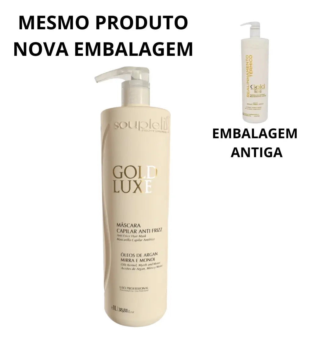Gold Free Realignment Hair Restructuring Straightening Treatment 1L - Souple Liss