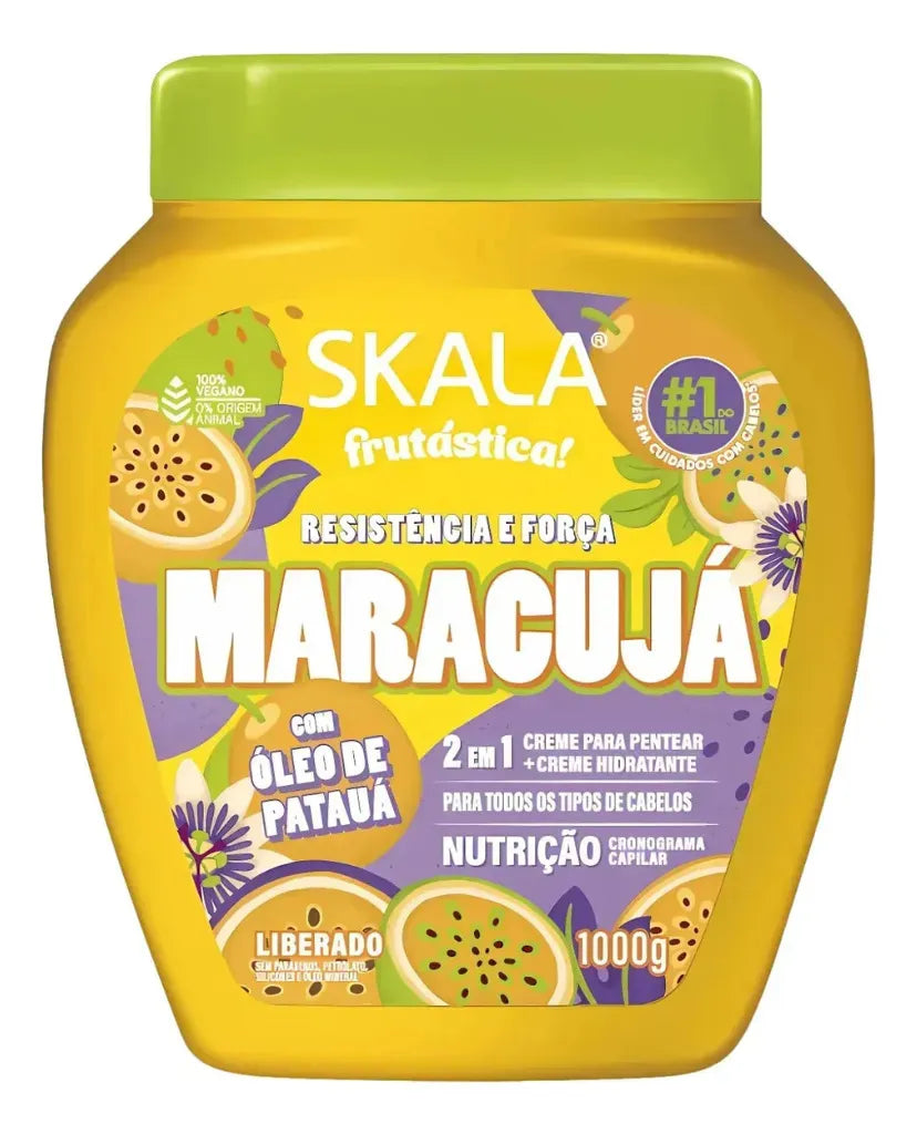 Creme De Tratamento 2 Em 1 Maracuja E Óleo De Pataua / 2 In One Treatment Cream And Passion Fruit Oil Patauá Treatment Cream - Skala