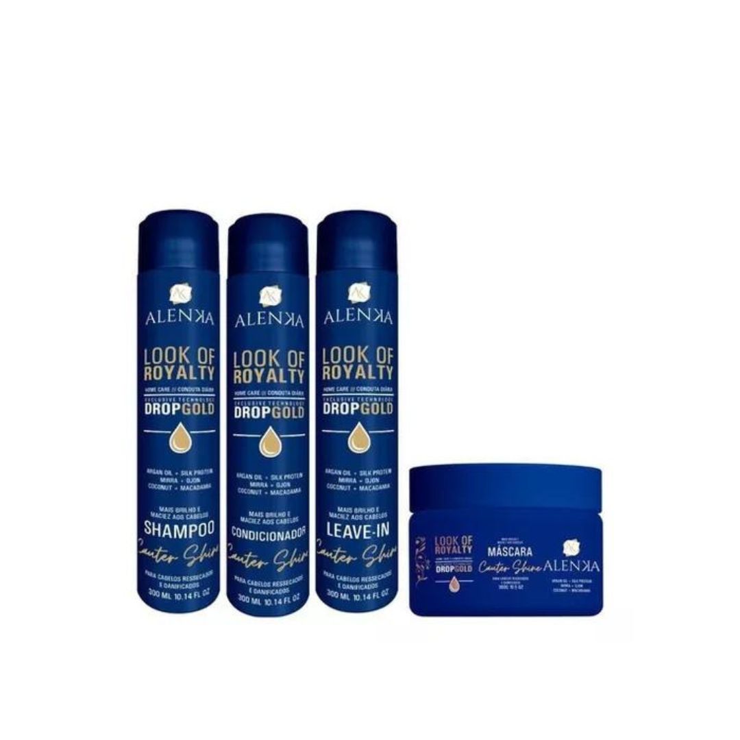 ALENKA Home Care Set Royalty Home Care Alenka Loof Cauter Shine Anti Frizz Hair Treatment Kit