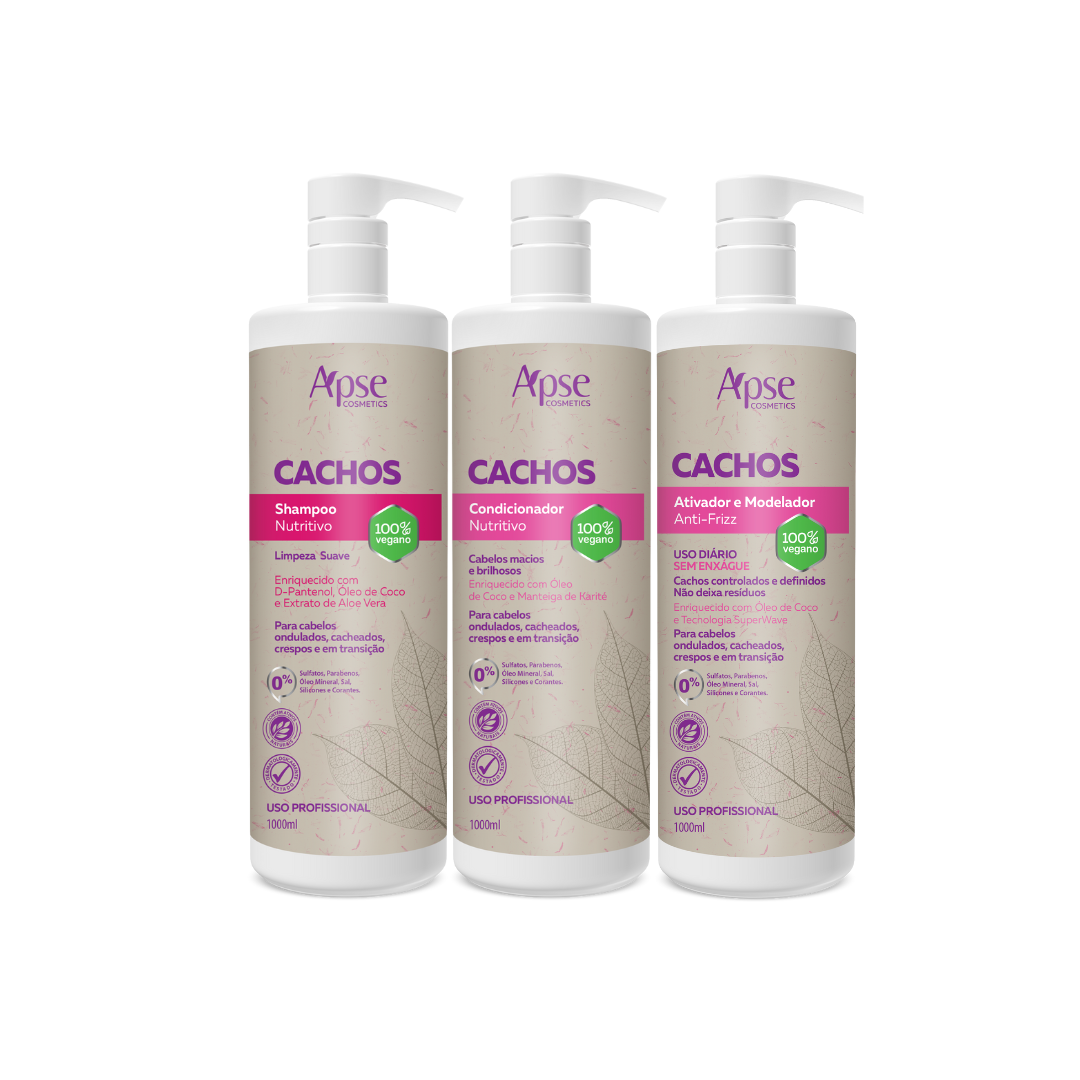 Apse Cosmetics Activators Apse Cosmetics - Curls Kit - Shampoo, Conditioner, and Activator (3 items)