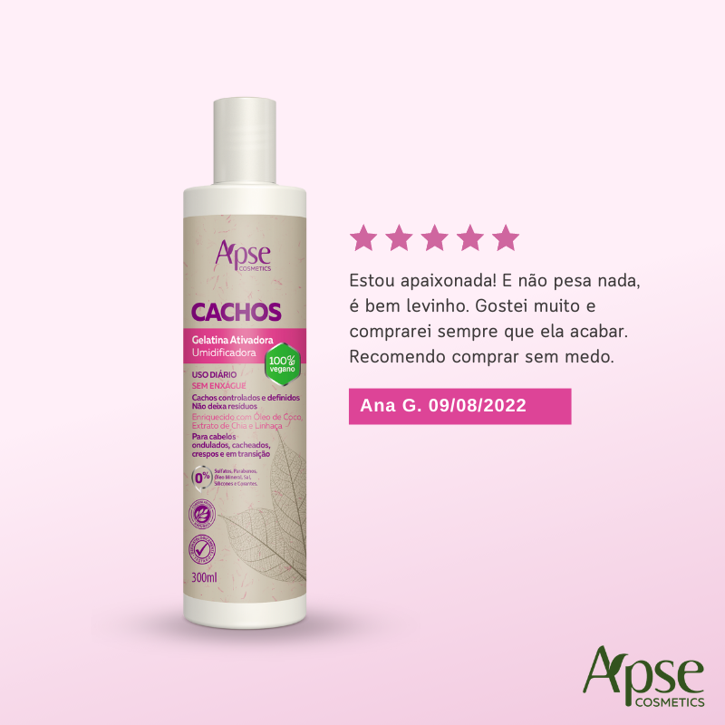 Apse Cosmetics Activators Apse Cosmetics - Vegan Curls Kit - Vegan Shampoo, Vegan Conditioner, Curl Jelly, and Curl Activator (4 ITEMS)