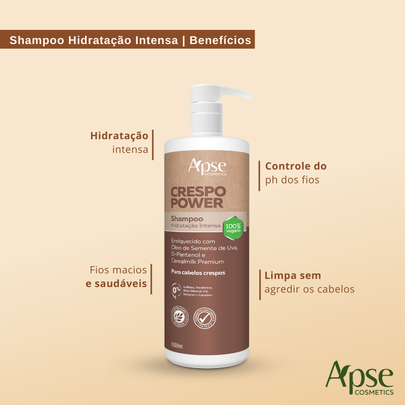 Apse Cosmetics Apse Cosmetics - Kitão Curly Power - Shampoo, Co Wash, and Conditioner (3 ITEMS)