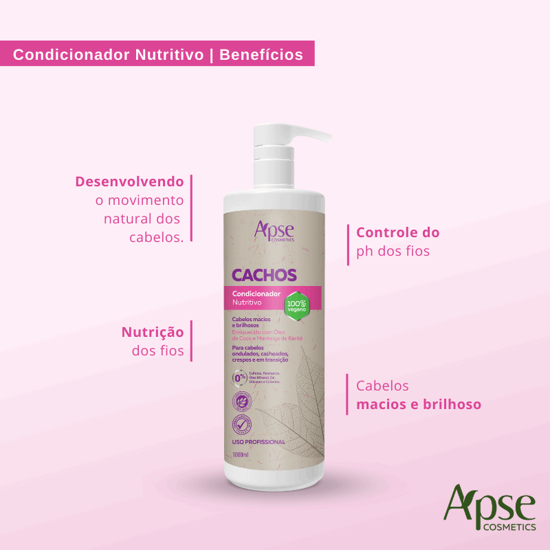 Apse Cosmetics Conditioner Apse Cosmetics - Nutritive Curls Conditioner 33.8 fl oz - Conditioning Action