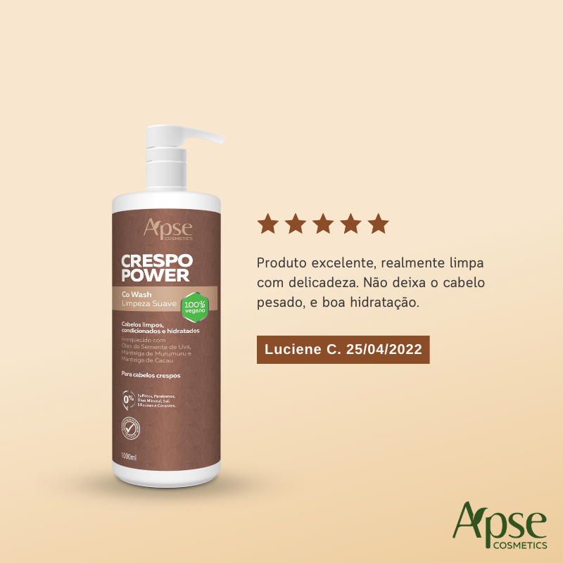 Apse Cosmetics Mousses Apse Cosmetics - Kitão Curly Power - Cleansing + Finishing (Shampoo, Co Wash, Conditioner, Cream, Gelatin, and Mousse) - 6 items