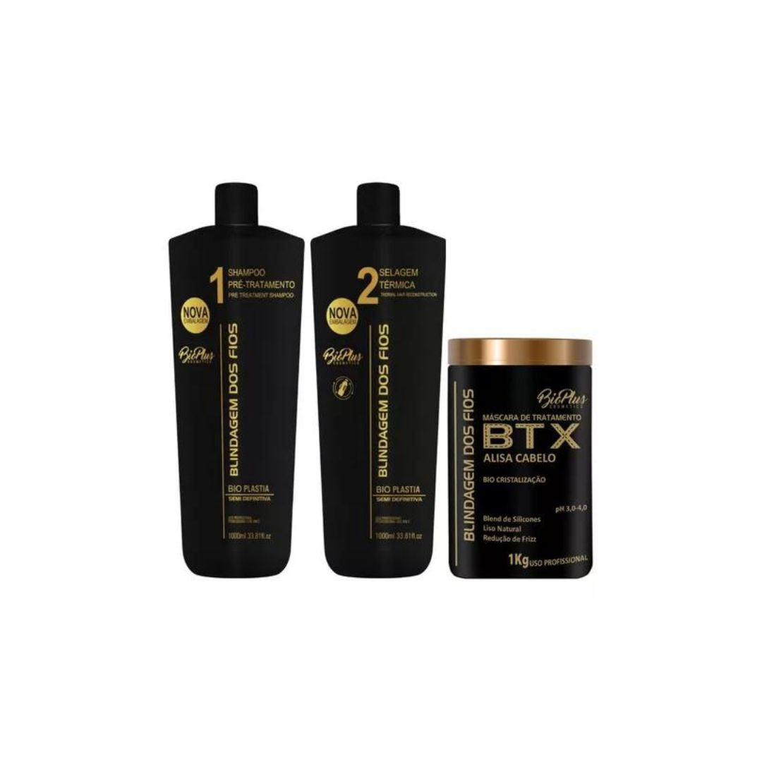 BIO PLUS Home Care Set Bio Plus Wires Shielding Progressive + Deep Hair Mask Kit with Advanced Formula