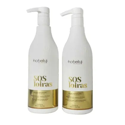 SOS Blonde Reconstructive Strenghtening Bleached Colored Hair Treatment Kit 2x1 - Hobety
