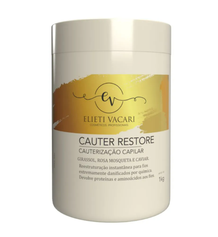 Elieti Vacari Hair Mask Cauter Restore Cauterization Sunflower Rosehip Caviar Mask 1L - Elieti Vacari