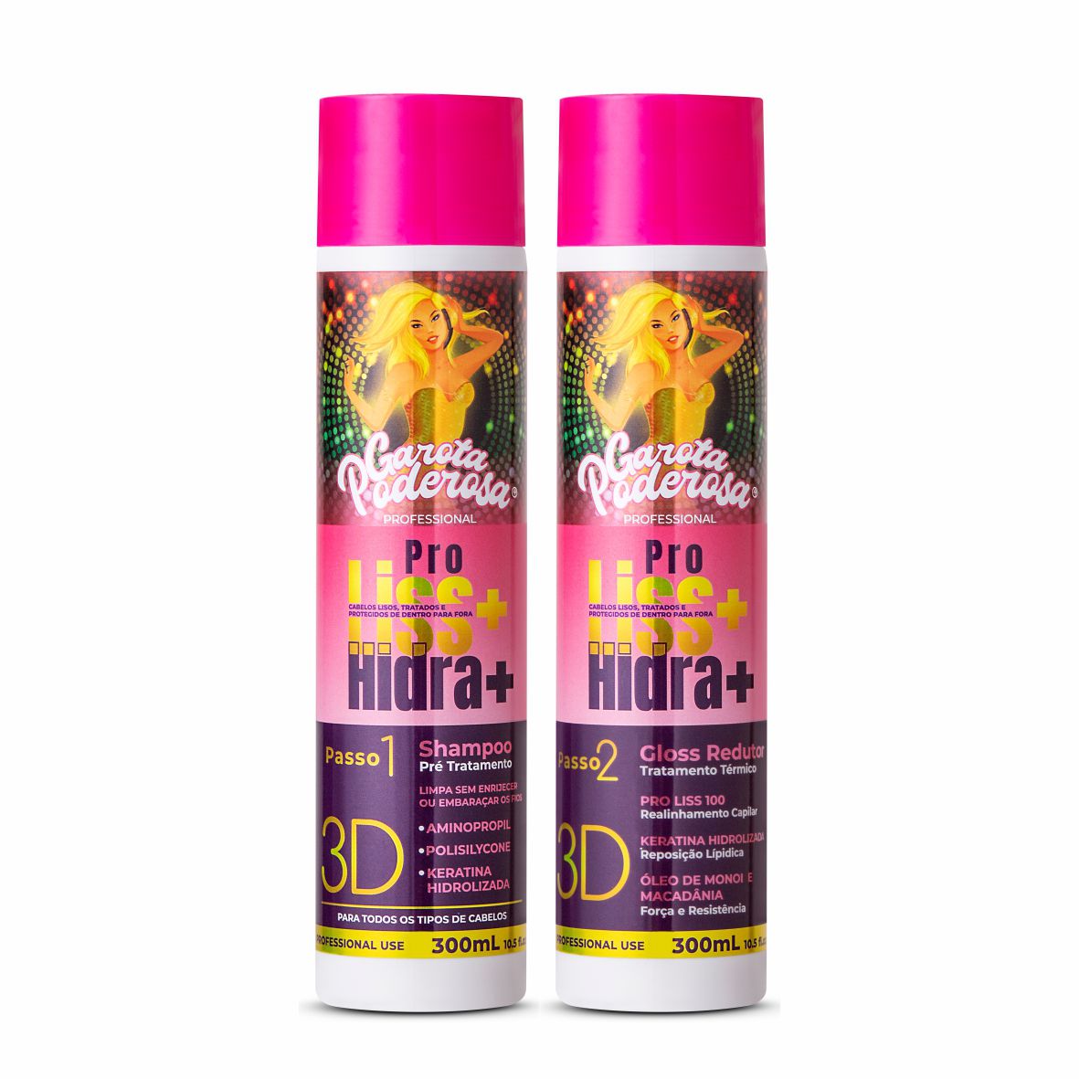 Garota Poderosa Garota Poderosa ProLiss Hidra+ Keratin Realignment Treatment Kit 2x300ml