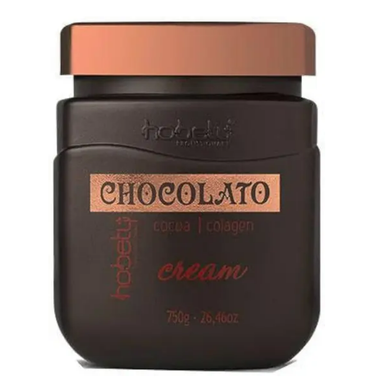 Hobety Hair Color Chocolato Chocolate Antioxidant Softness Hair Treatment Mask 750g - Hobety