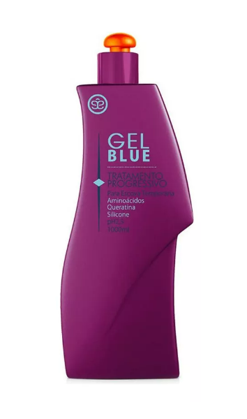 Leazy Hair Gel Blue Treatment Gel Progressive Brush Intensive Curly Hair Straightening 1L - Leazy