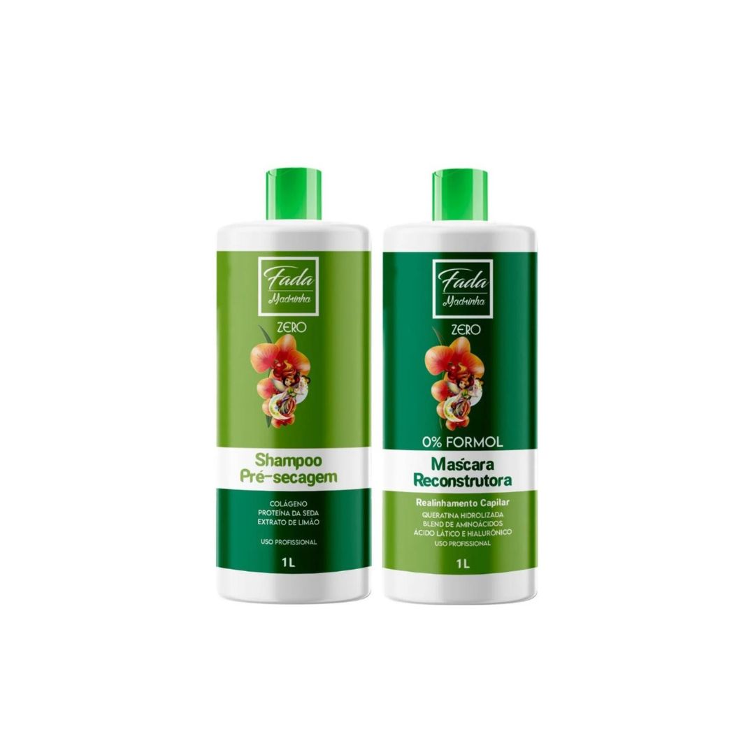 PAIOLLA Brazilian Keratin Paiolla Fada Madrinha Zero Organic Hair Straightening Kit 2x1L