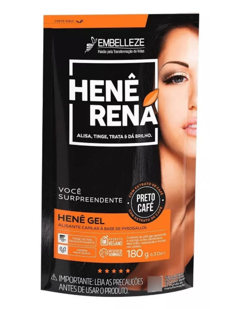 Rená Hair Color Henê Henê Black Café 180g