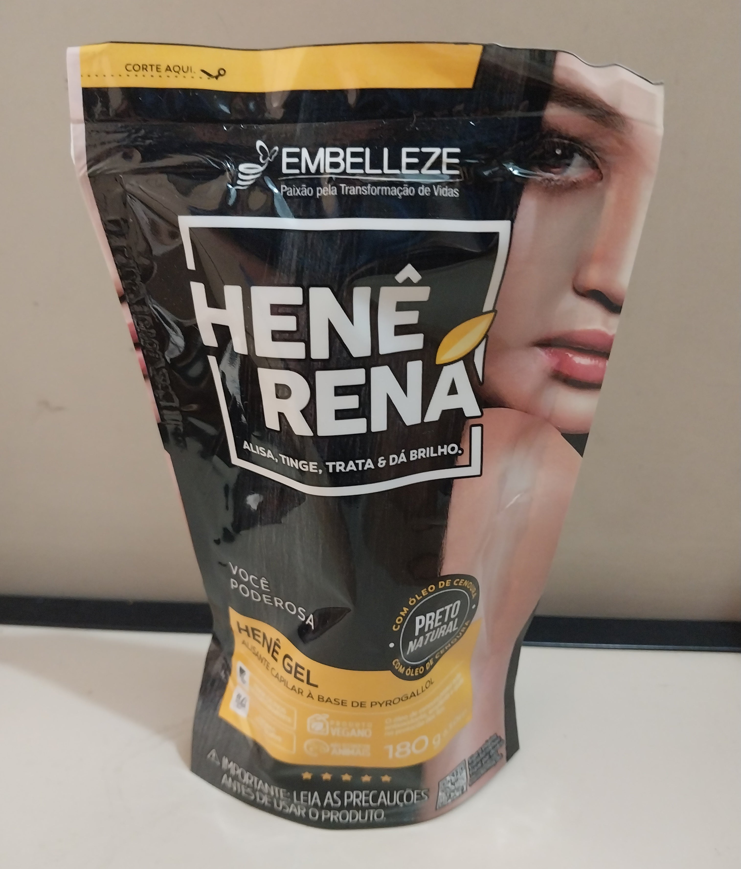 Rená Hair Color Henê Natural Black Rena 180g